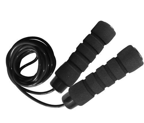 Cuerda de Saltar Ajustable Limm de 10 ft para Fitness - Cuerda de Saltar para Ejercicio con Mangos Cómodos de Espuma - Cuerda para Saltar Larga de PVC Sin Enredos para Boxeadores de Muay Thai y Ejercicios